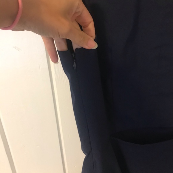 EUC 1. State peplum cutout tank top navy xs - Picture 4 of 8